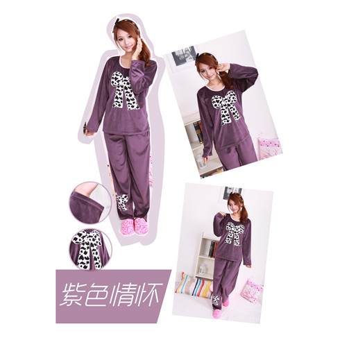 麗人詩(shī)歌紫色情懷家居服