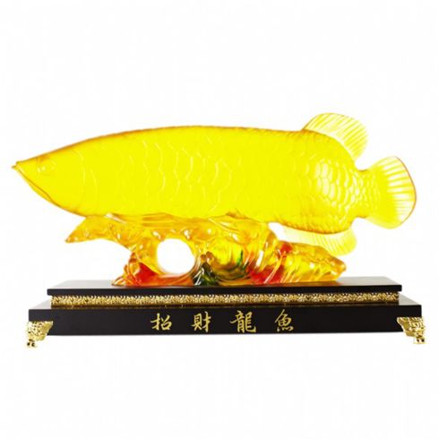 弘吉福泰招財(cái)金龍魚擺件