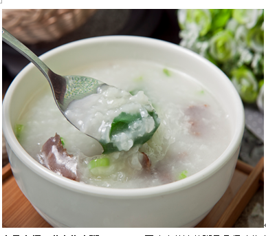 煲味傳奇煲仔飯產品-菜心牛肉粥