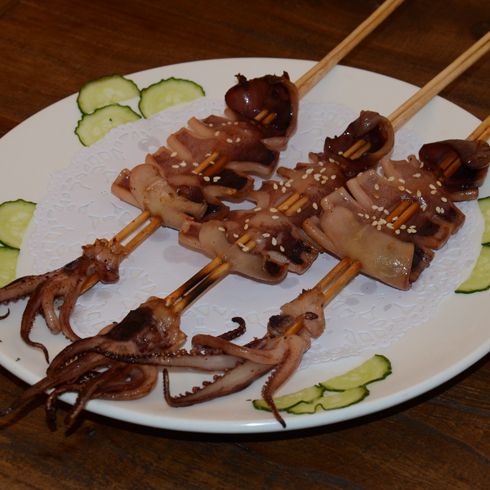 嘻魷記火山石烤魷魚(yú)店產(chǎn)品-魷記狀元棒