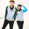 龍子印情侶親子裝產(chǎn)品-情侶灰色藍(lán)色休閑裝