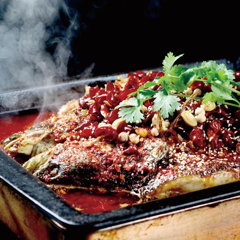 鱻魚(yú)石養(yǎng)生火鍋-雙椒烤魚(yú)