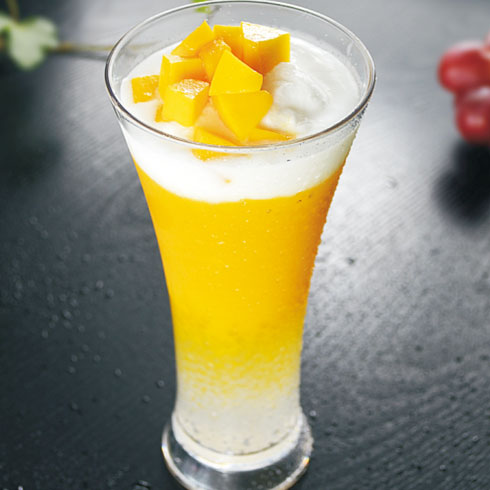 鮮果蜜語(yǔ)奶茶飲品-芒果蓋奶